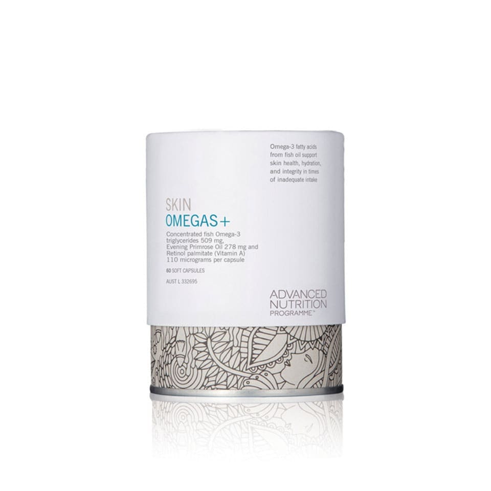 Advanced Nutrition SKIN OMEGAS+ 180 Capsules - The Skin Nurse Perth Australia